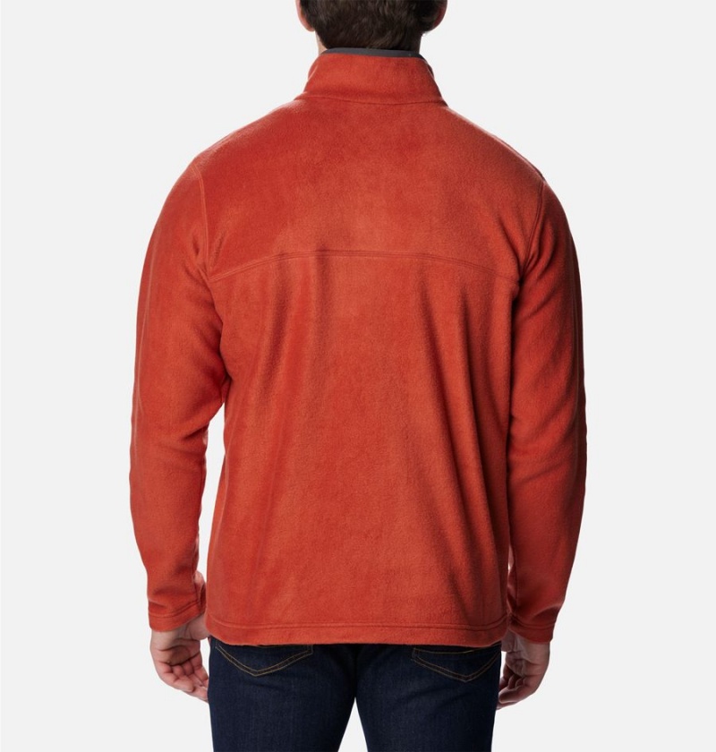 Columbia Steens Mountain Half Snap Fleece Men's Pullover Red | WEIVQD-349