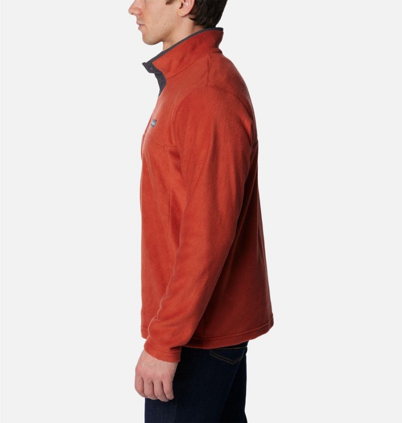 Columbia Steens Mountain Half Snap Fleece Men's Pullover Red | WEIVQD-349