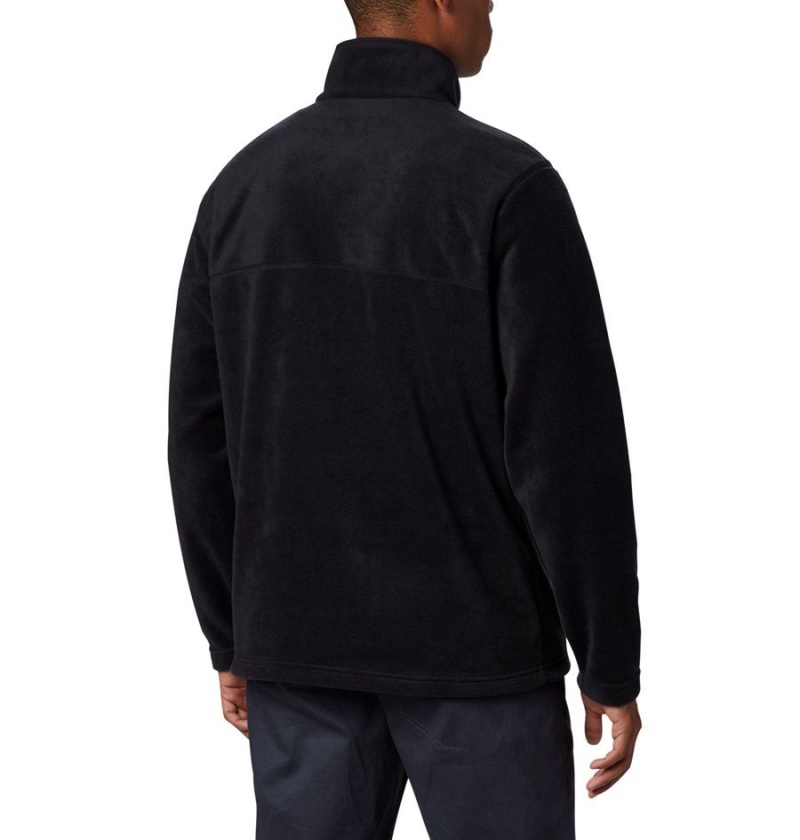 Columbia Steens Mountain Half Snap Fleece Men's Pullover Black | UBMXVF-297