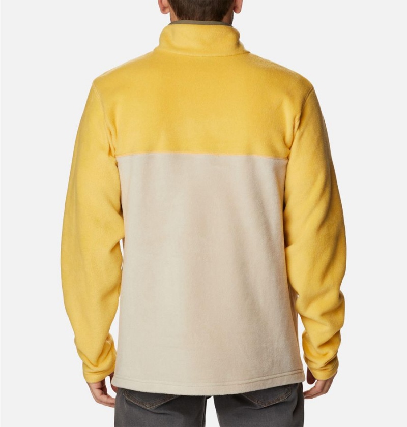 Columbia Steens Mountain Half Snap Fleece Men's Pullover Beige | WAYGBR-019