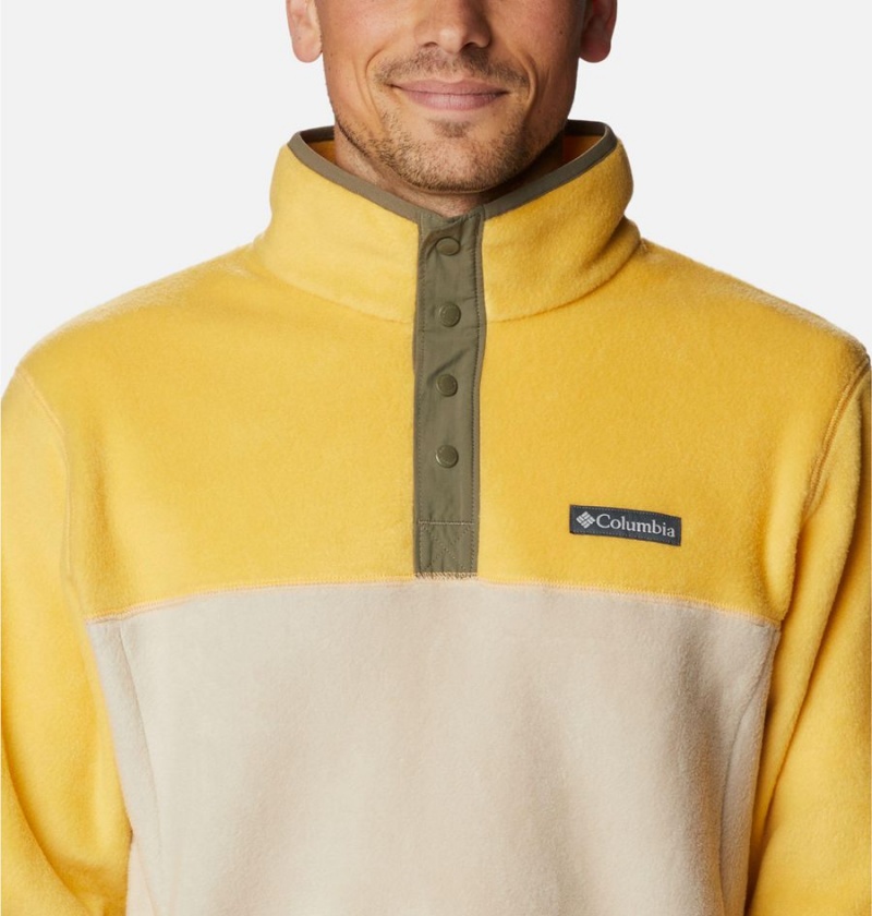 Columbia Steens Mountain Half Snap Fleece Men's Pullover Beige | WAYGBR-019