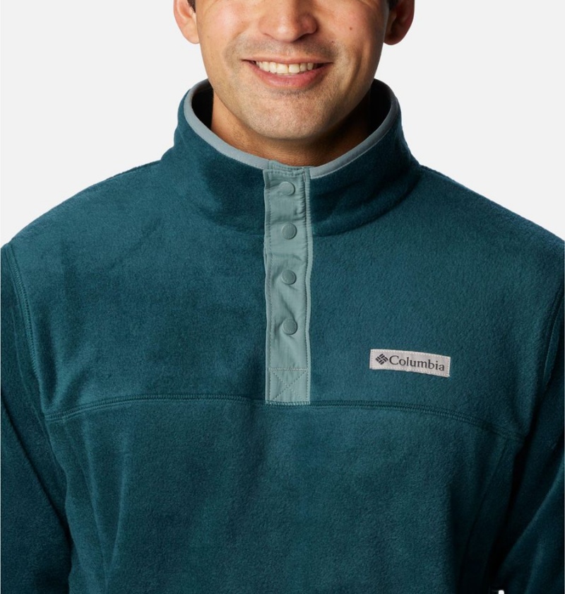 Columbia Steens Mountain Half Snap Fleece Men's Pullover Turquoise | TAEPGV-740