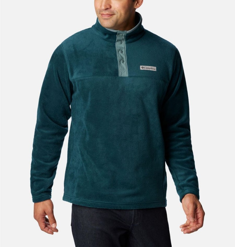 Columbia Steens Mountain Half Snap Fleece Men's Pullover Turquoise | TAEPGV-740