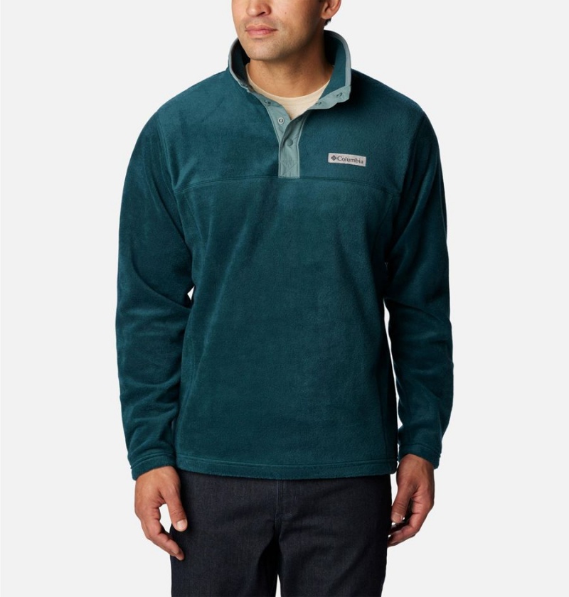 Columbia Steens Mountain Half Snap Fleece Men\'s Pullover Turquoise | TAEPGV-740
