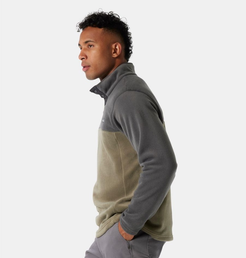 Columbia Steens Mountain Half Snap Fleece Men's Pullover Green | IHKWDP-948