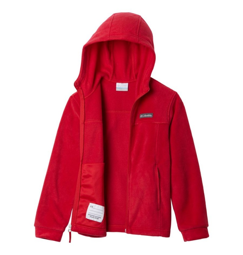 Columbia Steens Mountain II Fleece Hooded Kids' Jacket Red | WCJRVX-058