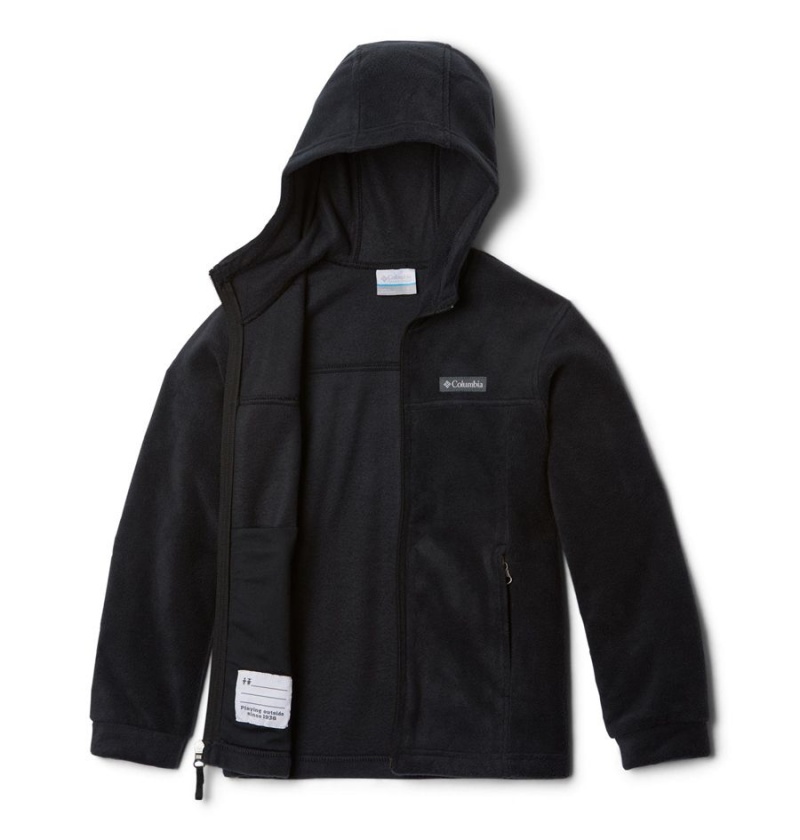 Columbia Steens Mountain II Fleece Hooded Kids' Jacket Black | NMQCJR-042