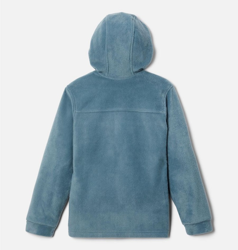 Columbia Steens Mountain II Fleece Hooded Kids' Jacket Turquoise | JOFNTQ-538