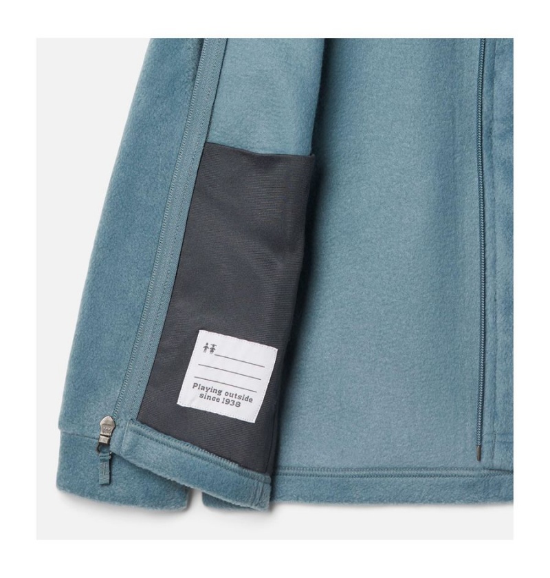 Columbia Steens Mountain II Fleece Hooded Kids' Jacket Turquoise | JOFNTQ-538