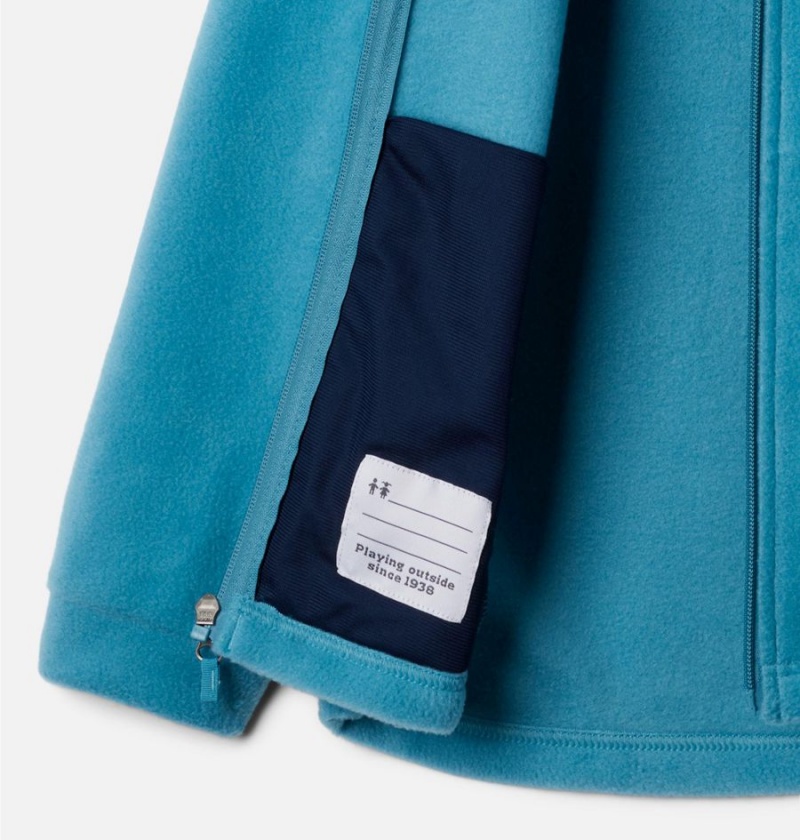 Columbia Steens Mountain II Fleece Hooded Kids' Jacket Turquoise | GOENYA-062
