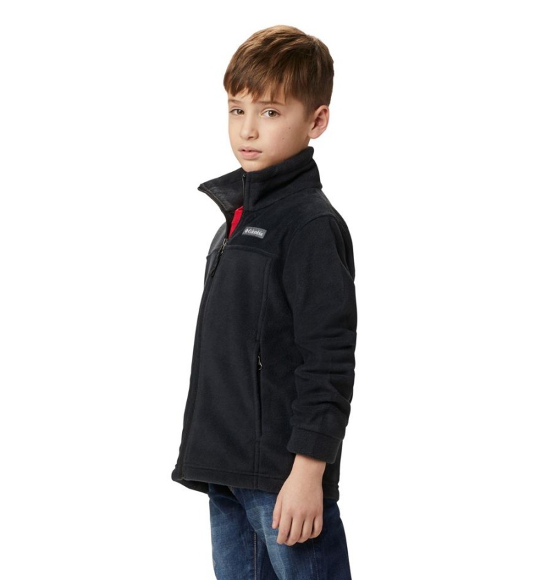 Columbia Steens Mountain II Fleece Kids' Jacket Black | VMLZCX-159