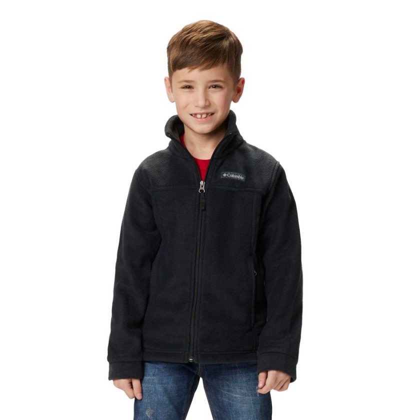 Columbia Steens Mountain II Fleece Kids\' Jacket Black | VMLZCX-159