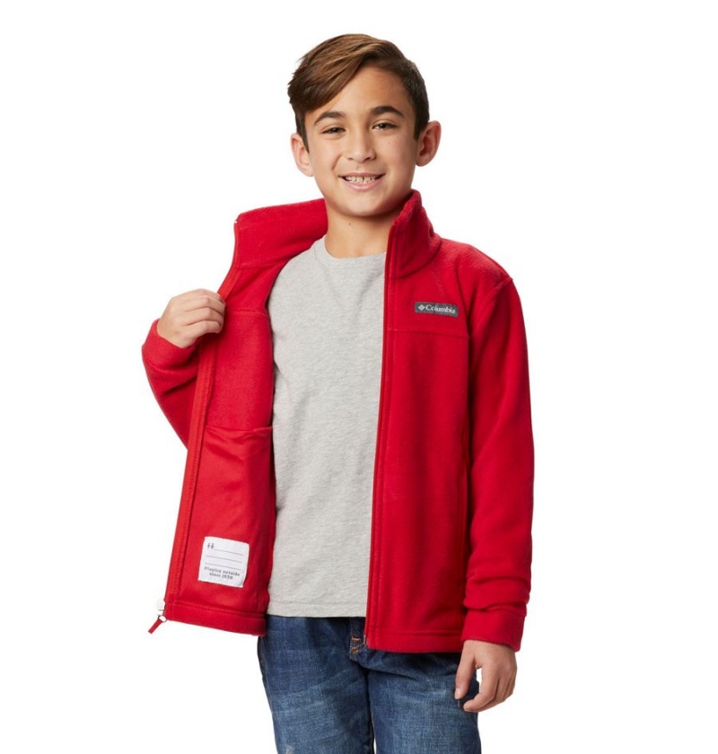 Columbia Steens Mountain II Fleece Kids' Jacket Red | EZUNSO-106