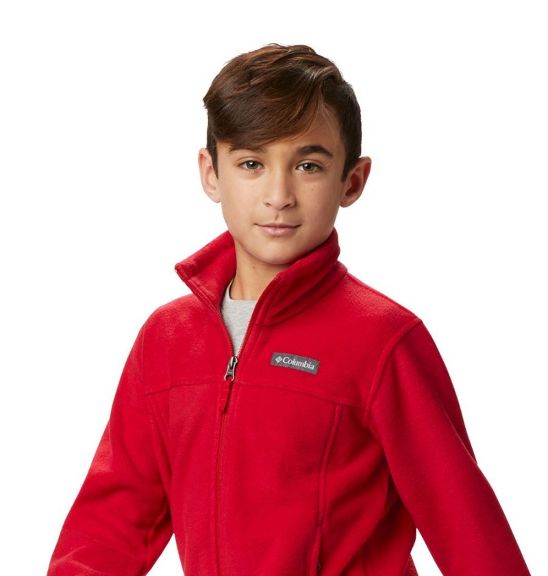 Columbia Steens Mountain II Fleece Kids' Jacket Red | EZUNSO-106