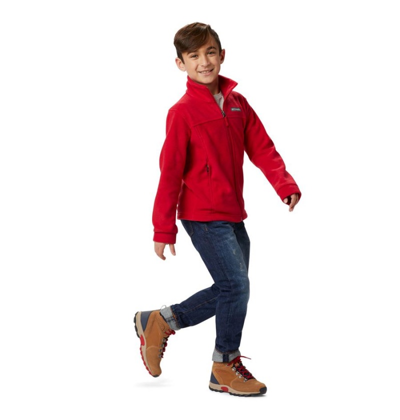 Columbia Steens Mountain II Fleece Kids' Jacket Red | EZUNSO-106