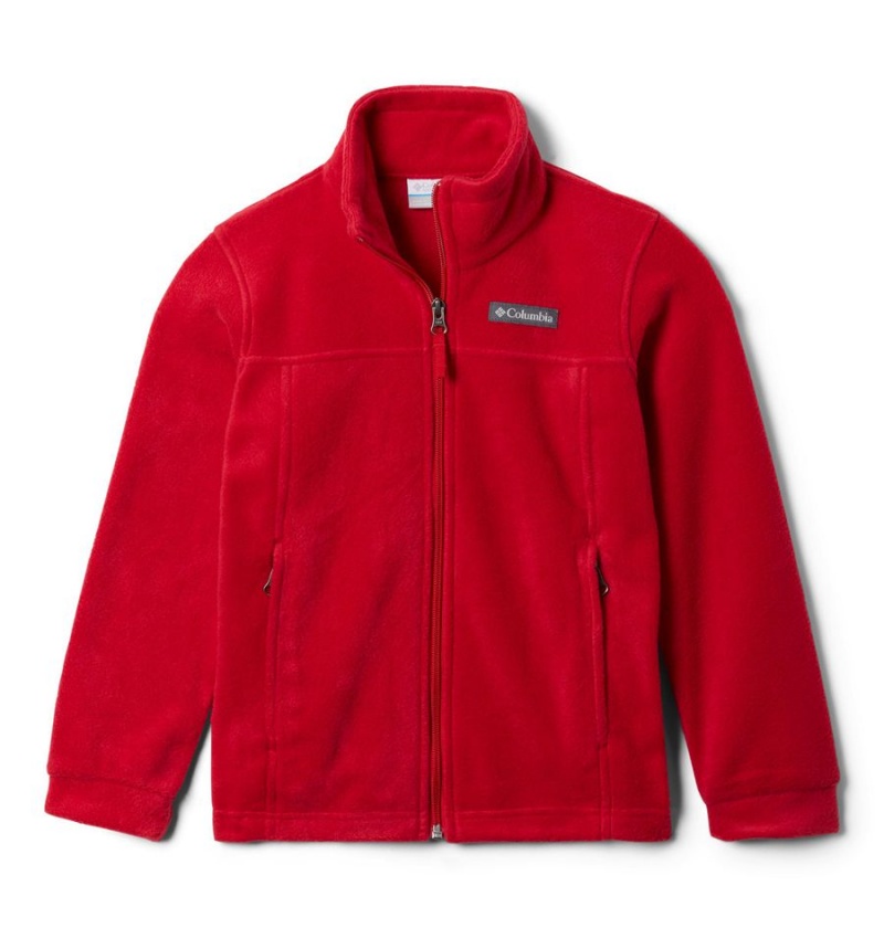 Columbia Steens Mountain II Fleece Kids\' Jacket Red | EZUNSO-106
