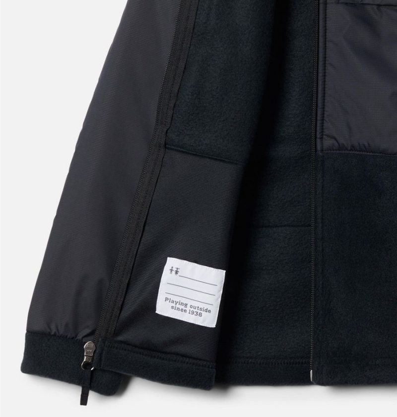 Columbia Steens Mountain Overlay Fleece Kids' Jacket Black | WRNEVL-089