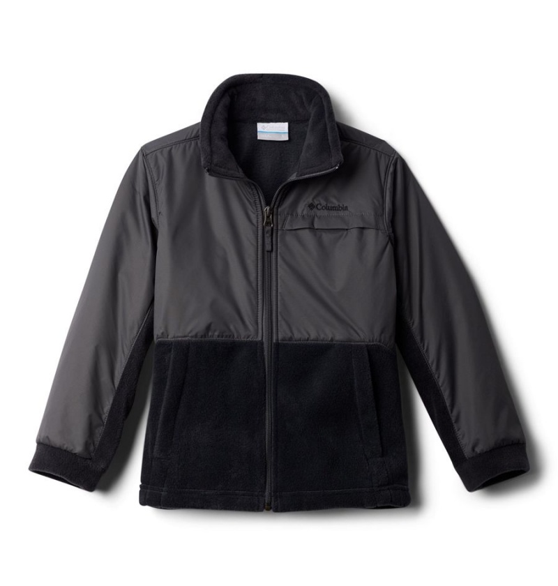 Columbia Steens Mountain Overlay Fleece Kids\' Jacket Black | CVLDPE-248