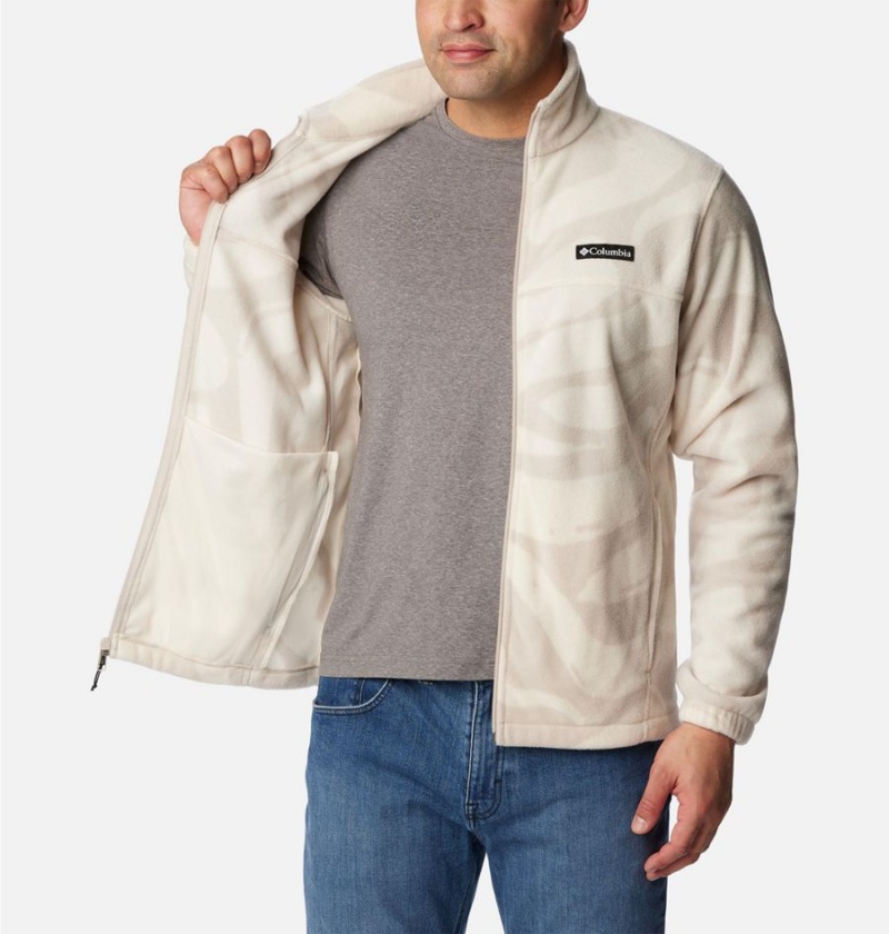 Columbia Steens Mountain Printed Men's Fleece Jacket Beige | IZEXJA-618
