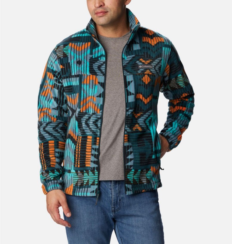Columbia Steens Mountain Printed Men's Fleece Jacket Multicolor | DTAMQI-826