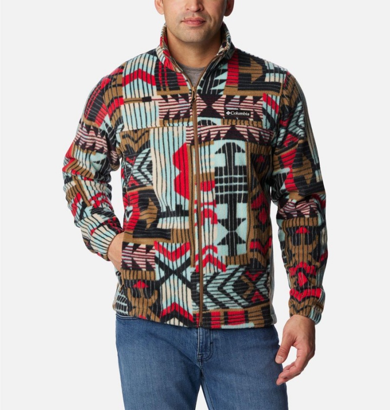 Columbia Steens Mountain Printed Men\'s Fleece Jacket Multicolor | QFGPDE-671