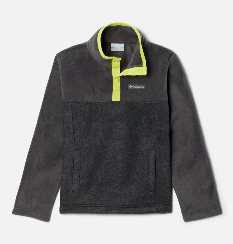 Columbia Steens Mountain Quarter Snap Pull-Over Kids\' Fleece Grey | XUJBPY-082