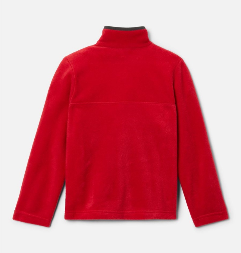 Columbia Steens Mountain Quarter Snap Pull-Over Kids' Fleece Red | NXKUHA-249