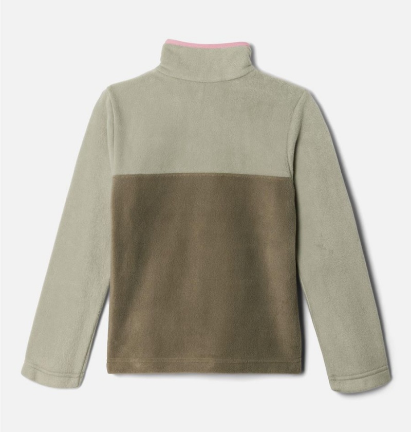 Columbia Steens Mountain Quarter Snap Pull-Over Kids' Fleece Green | ARJICY-217