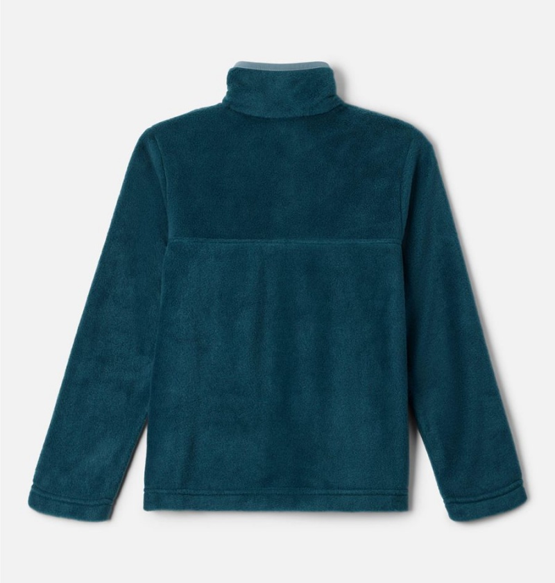 Columbia Steens Mountain Quarter Snap Pull-Over Kids' Fleece Turquoise | BKDOWH-651