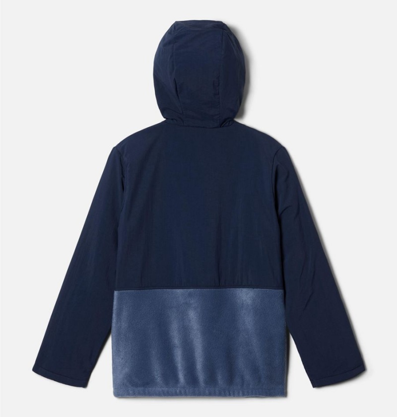 Columbia Steens Mtn Novelty Full Zip Fleece Kids' Hoodie Blue | HZBJAF-478
