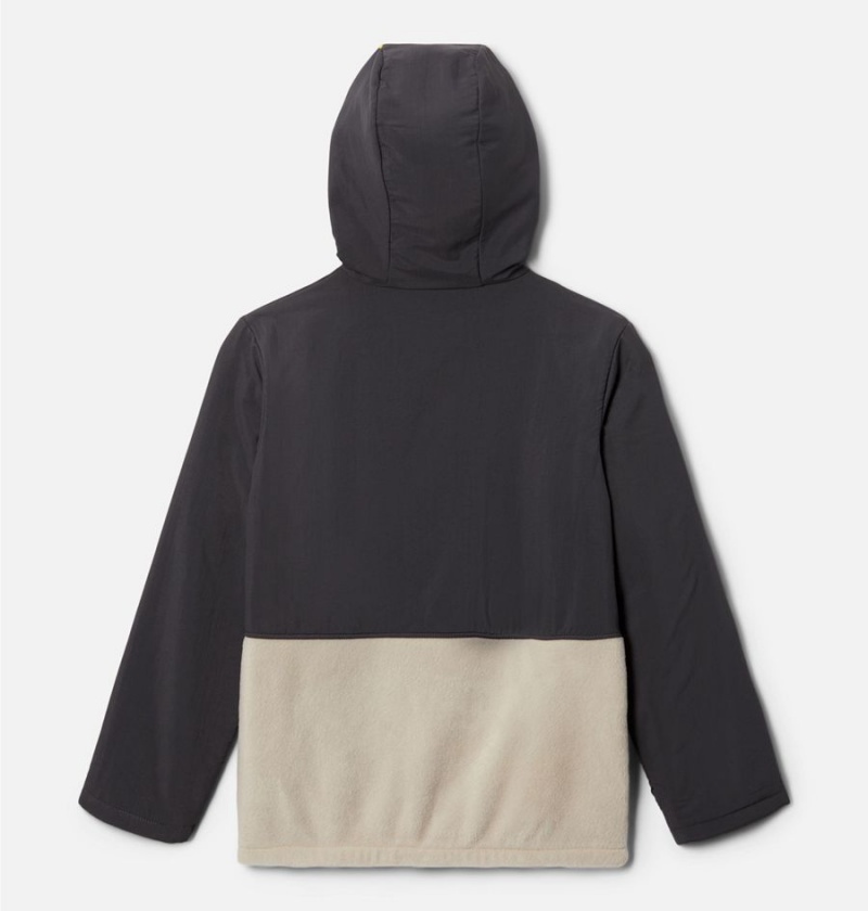 Columbia Steens Mtn Novelty Full Zip Fleece Kids' Hoodie Khaki | NWIUZS-168