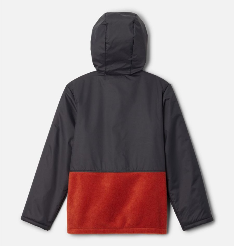 Columbia Steens Mtn Novelty Full Zip Fleece Kids' Hoodie Red | OIFNTG-849