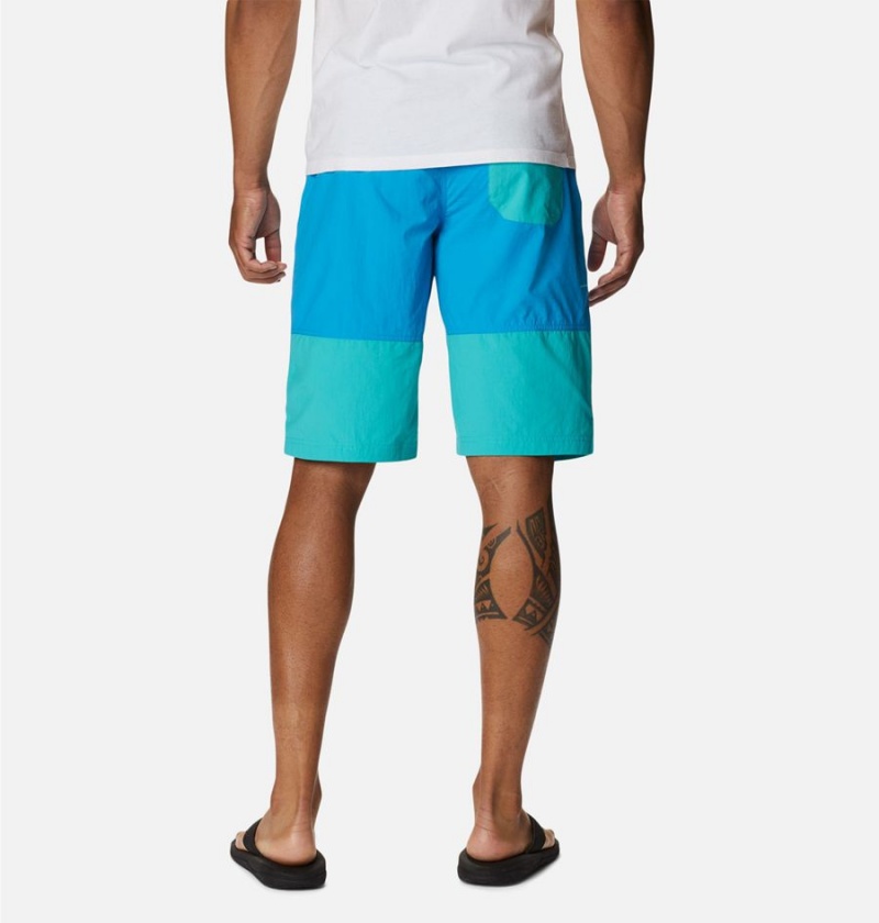 Columbia Summerdry Belted Men's Shorts Blue | GRBVSL-038