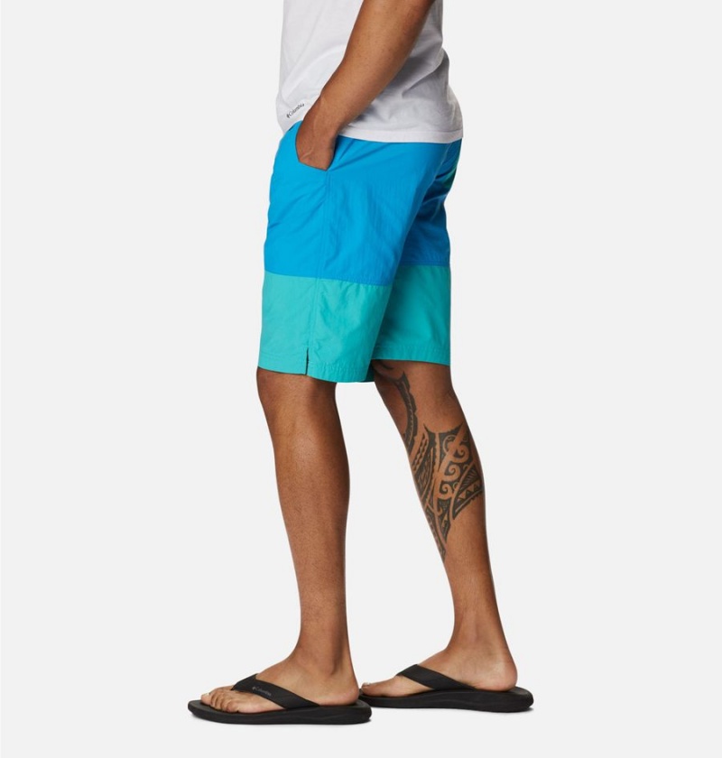 Columbia Summerdry Belted Men's Shorts Blue | GRBVSL-038