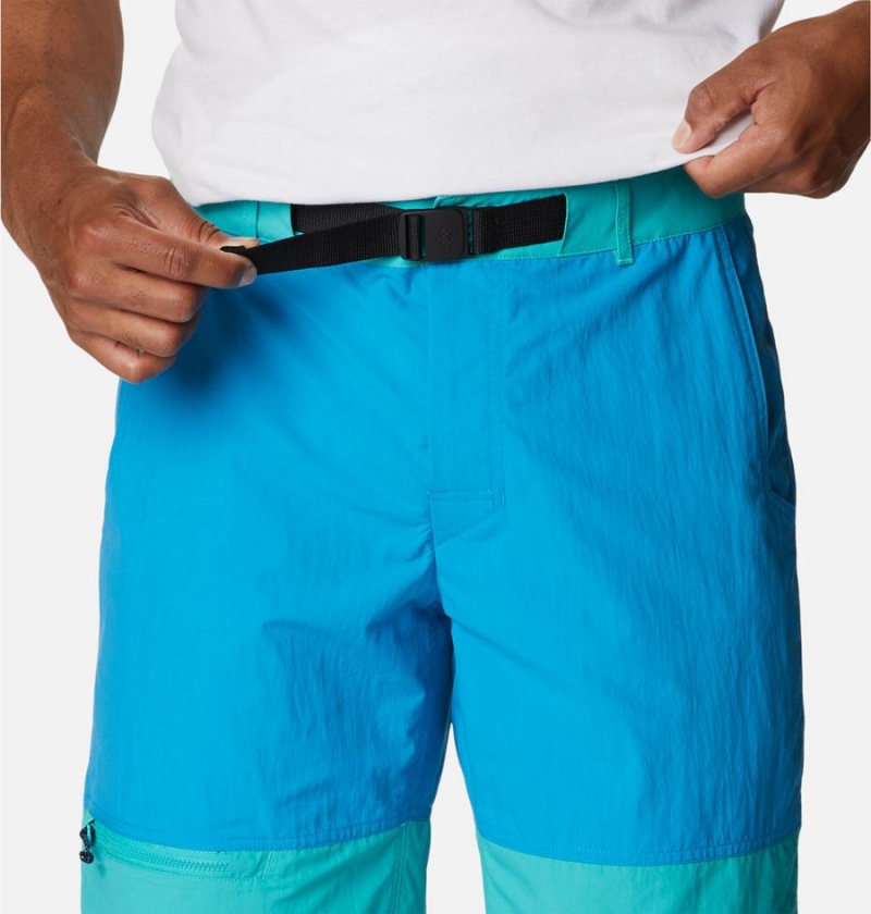 Columbia Summerdry Belted Men's Shorts Blue | GRBVSL-038