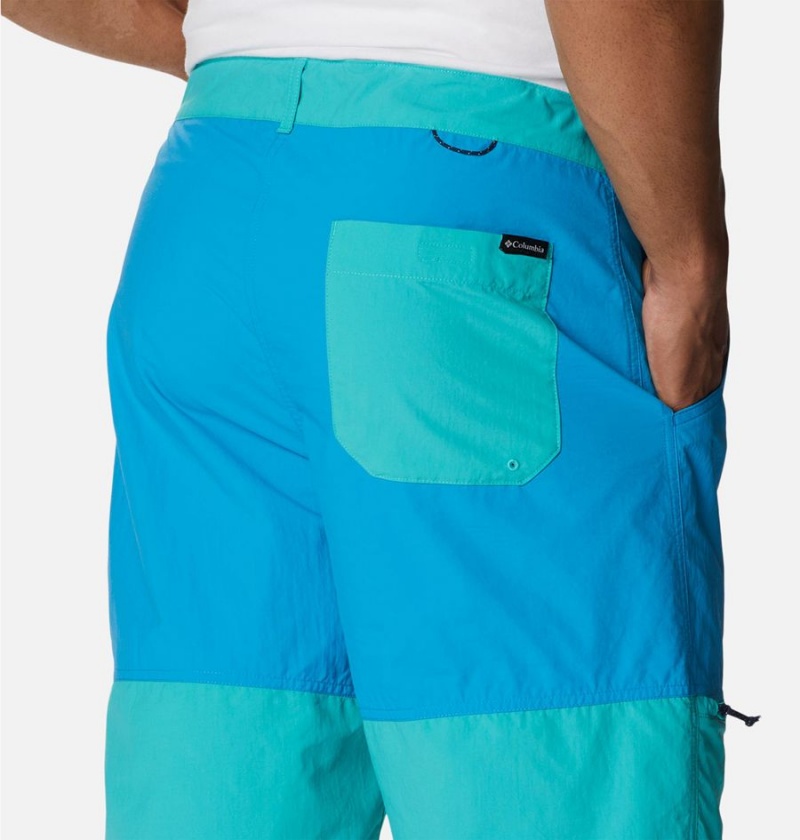 Columbia Summerdry Belted Men's Shorts Blue | GRBVSL-038