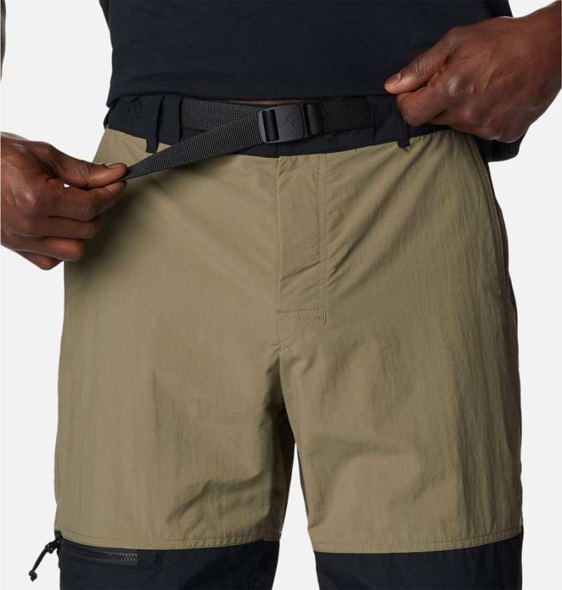 Columbia Summerdry Belted Men's Shorts Green | KAZWHQ-068