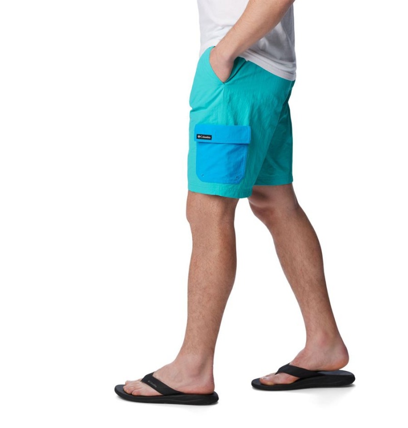 Columbia Summerdry Brief Men's Shorts Turquoise | HFWLNS-645