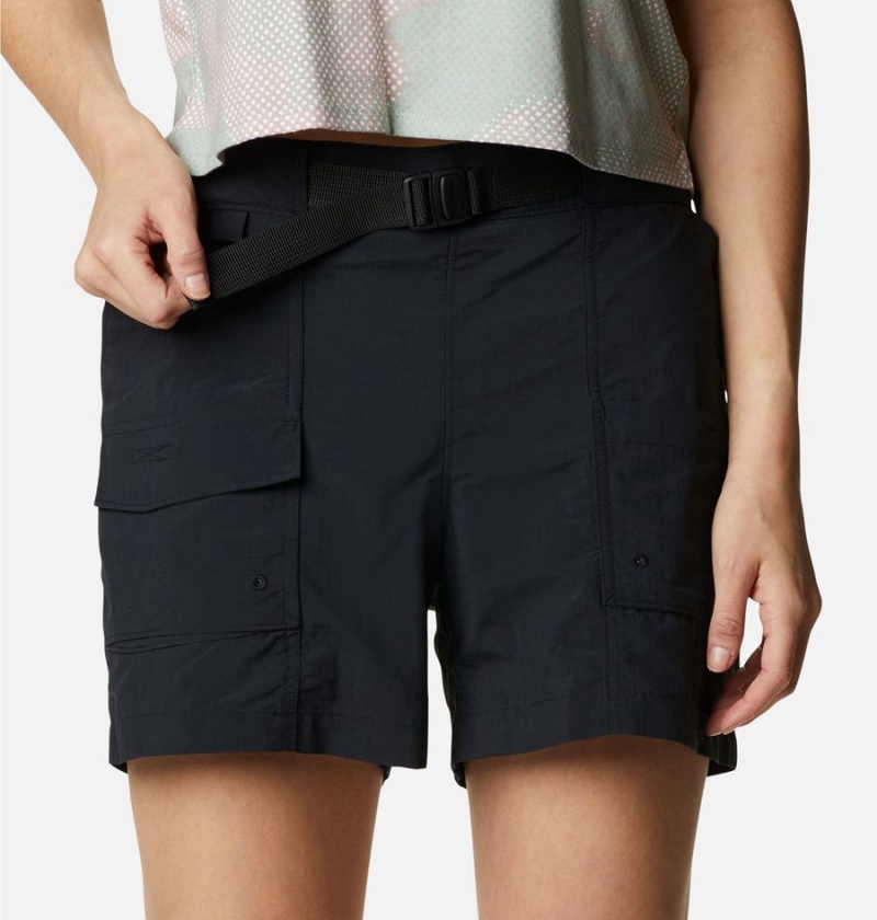 Columbia Summerdry Cargo Women's Shorts Black | KMBXIW-146