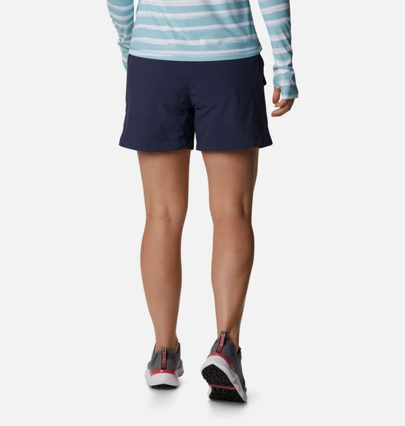 Columbia Summerdry Cargo Women's Shorts Navy | EUWJTX-896
