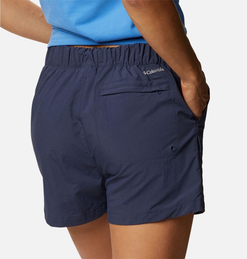 Columbia Summerdry Cargo Women's Shorts Navy | EUWJTX-896