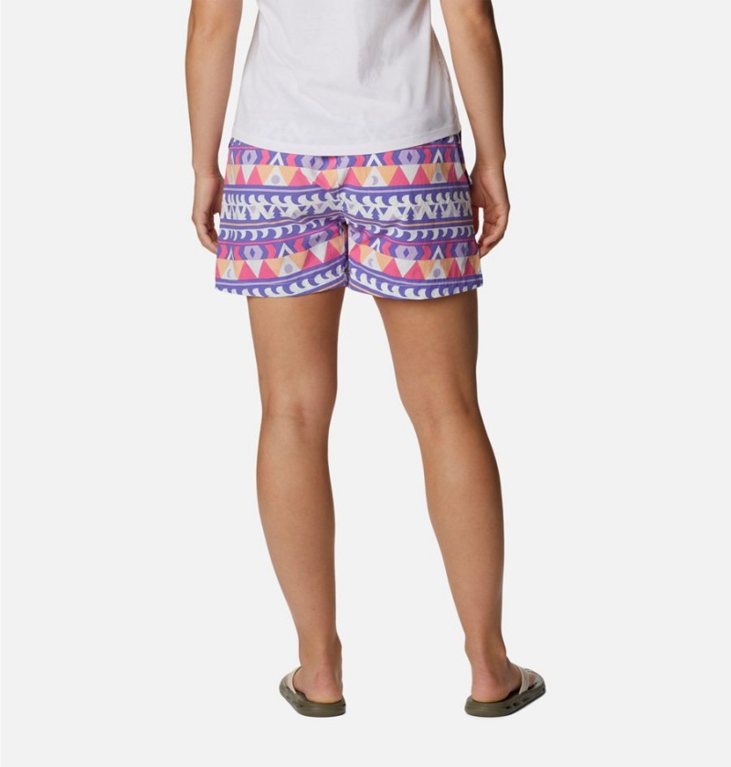 Columbia Summerdry Cargo Women's Shorts Purple | XYDFWQ-729