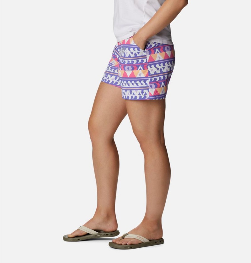 Columbia Summerdry Cargo Women's Shorts Purple | XYDFWQ-729