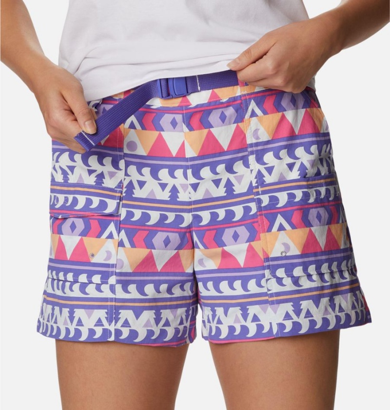 Columbia Summerdry Cargo Women's Shorts Purple | XYDFWQ-729