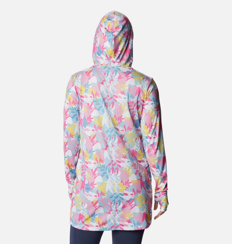 Columbia Summerdry Coverup Printed Tunic Women's Hoodie Pink | WIJKON-327