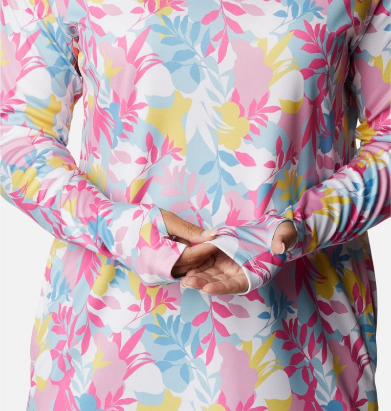 Columbia Summerdry Coverup Printed Tunic Women's Hoodie Pink | WIJKON-327