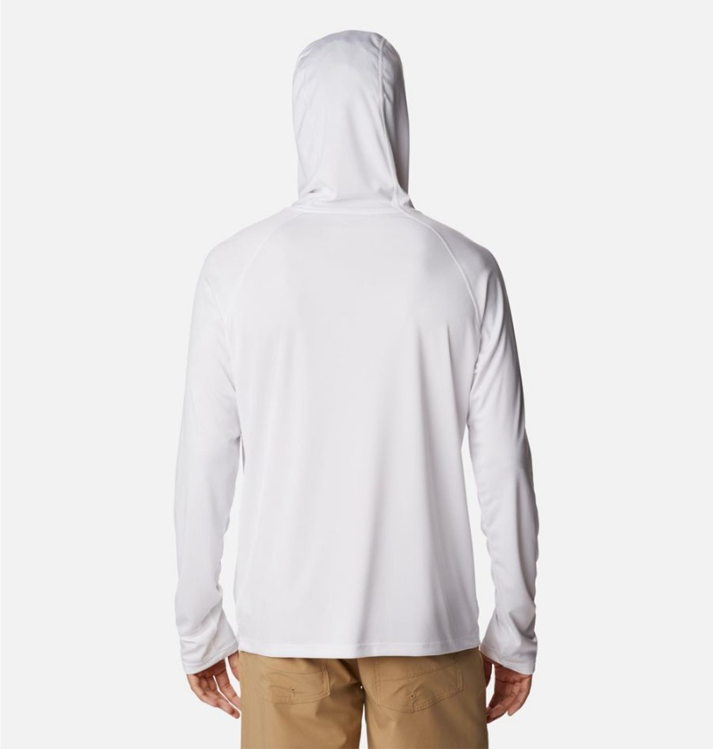 Columbia Summerdry Raglan Long Sleeve Men's Hoodie White | TWOPLN-867