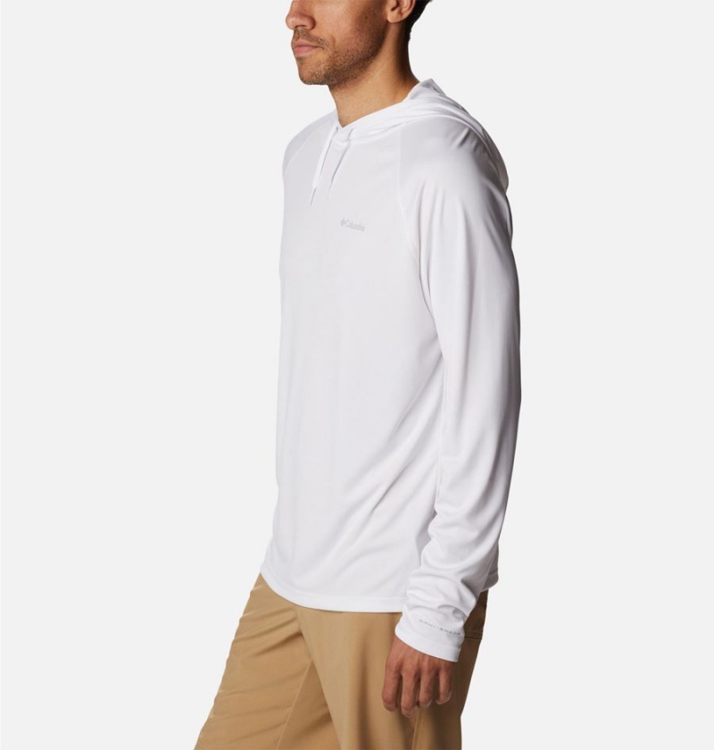 Columbia Summerdry Raglan Long Sleeve Men's Hoodie White | TWOPLN-867