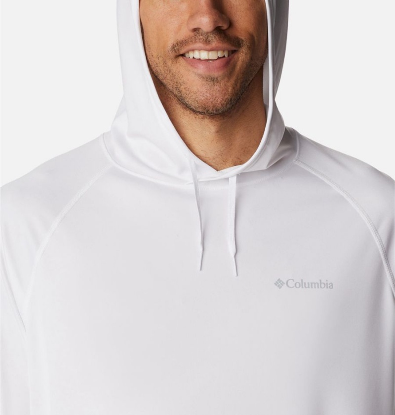 Columbia Summerdry Raglan Long Sleeve Men's Hoodie White | TWOPLN-867