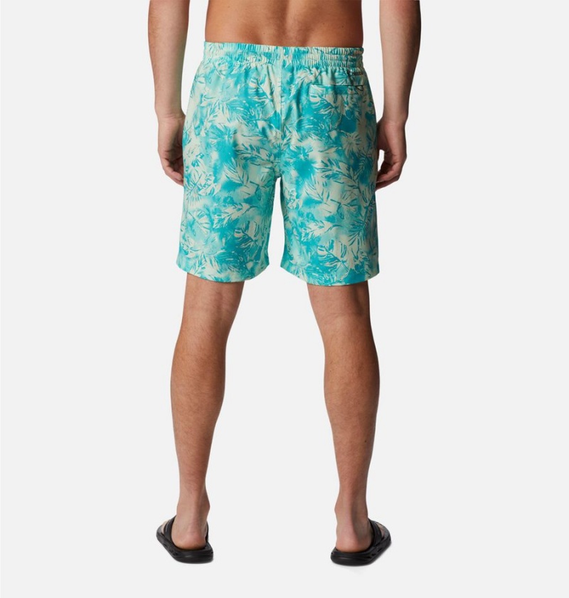 Columbia Summertide Stretch Printed Men's Shorts Blue | CZPBDU-320